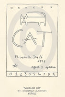 Sampler Cat Embroidery ePattern