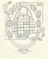 Basket Rabbit Embroidery ePattern