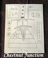 1776 Sam Primitive Embroidery ePattern