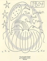 The Pumpkin Crow Embroidery ePattern